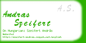andras szeifert business card